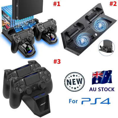 $36.99 • Buy PS4 Fan PS4 Cooling Stand Cooler Station Dock Vertical Dual Controller Charger