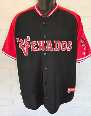 Venados De Mazatlan Baseball Jersey El Siglo Black & Red Size XL NWOT • $59.95