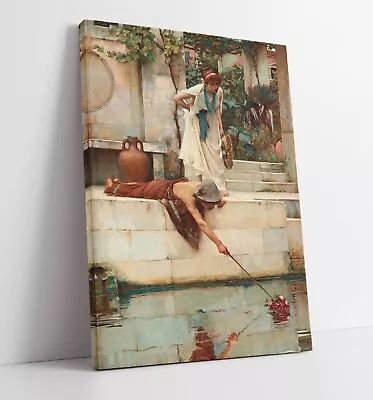 John William Waterhouse The Rescue -canvas Wall Artwork Pic Print • £14.99