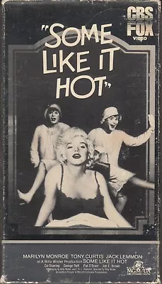 VHS - Some Like It Hot (1959 Marilyn Monroe) Early 1984 Release  • $9.99