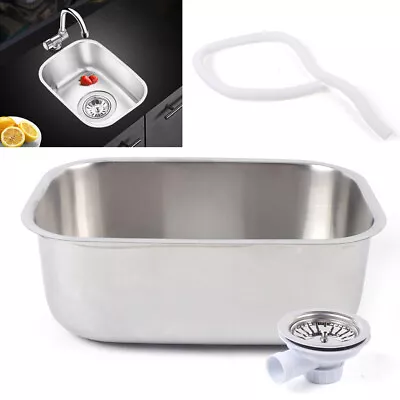 Rv Sink Caravan Camper Boat Stainless Steel Kitchen Sink Wash Basin Rectangular • $65