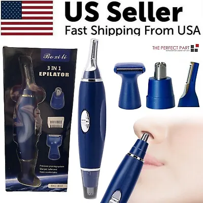 Electric Ear Beard Nose Hair Trimmer Eyebrow Mustache Remover Shaver Clipper New • $9.89