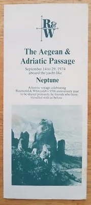 NEPTUNE (Epirotiki) Aegean & Adriatic Passage Cruise 1974 DECK PLAN ROOM PLANS • $24.99