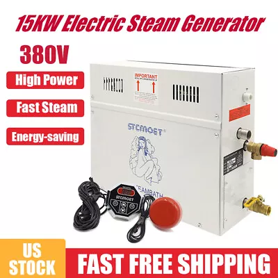 15KW  Steam Generator Shower System Commercial Sauna Machine Bath & Controller • $489.98