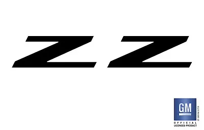 2014-2018 Chevy Silverado Z71 Door Emblem Overlay (Z) Decal Insert Set (BLACK)   • $14.99