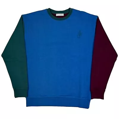 J.W.ANDERSON Colour Block Sweatshirt Large NEW RRP 185 • £83.25