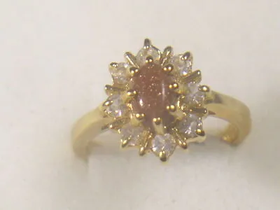 4 goldstone Rings Designer  Gemstone Semi-precious  Wholesale Lot 1030gs • $11.95