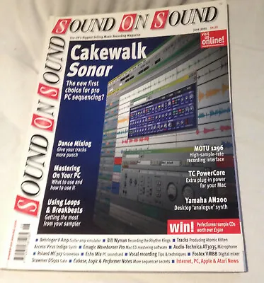 Sound On Sound Music Technology Magazine 2001 June Cakewalk Sonar • £1.25