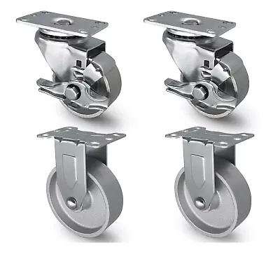4 Inch Industrial Casters- Semi Steel Cast Iron Swivel CastersCapacity400-1600LB • $49.99