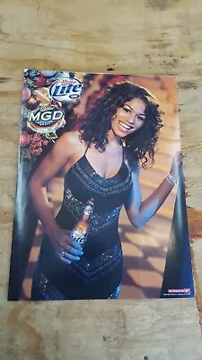 Miller Lite MGD Genuine Draft Sexy Classy Girl Beer Poster • $10