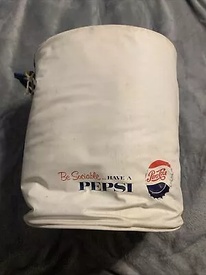 Vintage Pepsi-Cola “Be Sociable…Have A Pepsi” Handbag Cooler With An Opener 👀 • $35