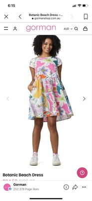 $80 • Buy Gorman Beach Dress Size 8