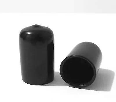 0.625  5/8  Black Vinyl Rubber Flexible Round Tube Tubing Pipe End Cover Caps • $7.98
