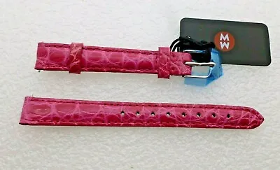 Genuine Michele 12mm Pink  Alligator  Watch Band Strap New • $27.77