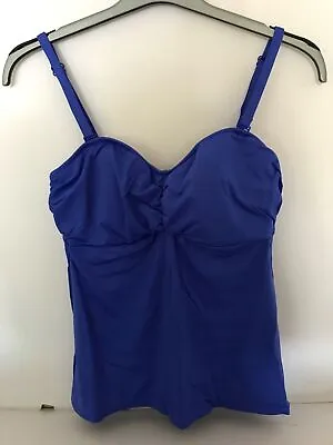 Fantasie Los Cabos Flared Tankini Top WE964 Blue Uk Size 34DD • £14.99