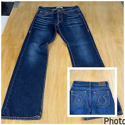 BIG STAR Jeans Mens 32x32 Pioneer Boot Cut Denim Thick Stitch Low Rise • $39