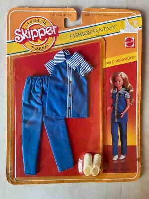 Skipper Fashion McDonald's Fun At McDonald's Uniform 1982 Rare New Sealed • $33