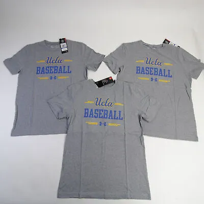 UCLA Bruins Under Armour HeatGear Short Sleeve Shirt Boy's Gray New • $6.17