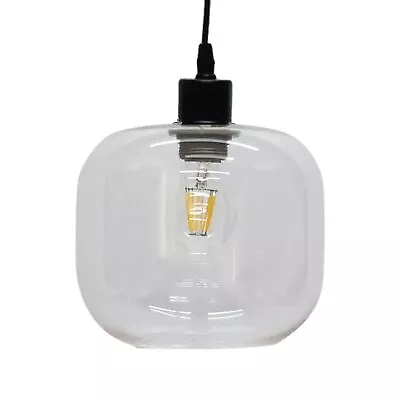 Modern Clear Glass Easy Fit Pendant Shade Ceiling Lightshade • £18.99