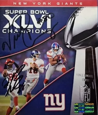 New York Giants Super Bowl XLVI Signed Dvd • VICTOR CRUZ  🏈 HAKEEM NICKS • $59.99