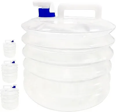 10L Collapsible Water Container BPA Free Camping Water Container With Tap Portab • £7.49