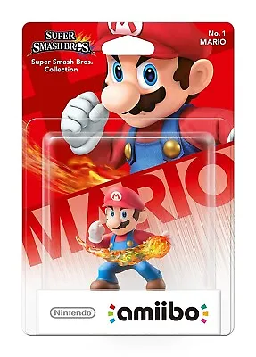 Nintendo Super Smash Bros Amiibo No. 1 Mario (Unopened) • $34.99