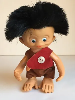 Vintage Monkey Troll Doll Jointed Rooted Black Hair 927281 Hong Kong 5  • $39.99