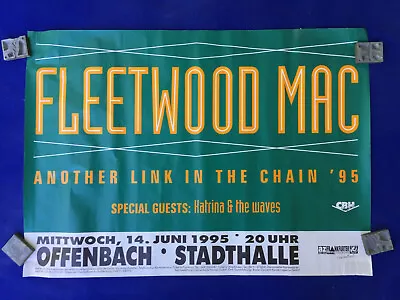 VINTAGE Music POSTER Concert FLEETWOOD MAC Offenbach ANOTHER LINK IN THE CHAIN • $19.19