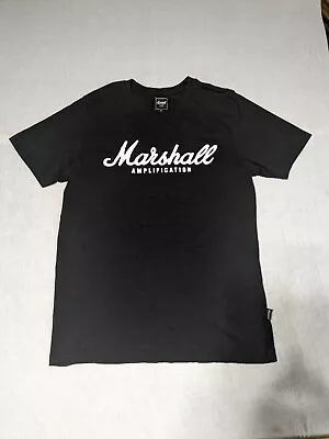 Marshall Amplification Tag Tshirt Mens Med Black Short Sleeve Musician Guitarist • $13.99