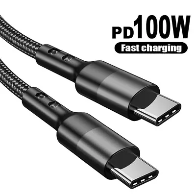 $4.99 • Buy USB C To USB C Fast Charging Cable Type C Charger Cord For Samsung S22 S21 S20