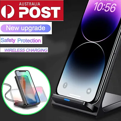 Wireless Charger Fast Charging Dock Stand For Mobile Phone IPhone Samsung Galaxy • $9.21