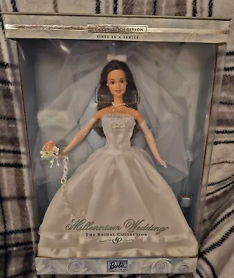 2000 Millennium Wedding The Bridal Collection Barbie Doll Slight Box Damage • $50