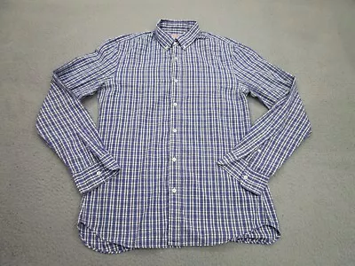 J. Press Shirt Mens L Plaid Button-down Long Sleeve Adult Large • $18.80