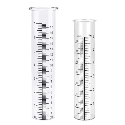 Replacement Clear Rain Gauge Tube Rain Gauge Test Tube For Yard Garden Outdoor • £8.06