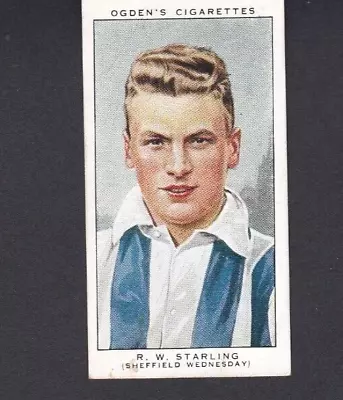 Ogden Cigarette Card Football Club Captains 1936 #20 R.STARLING Sheffield Wed. • £1.50