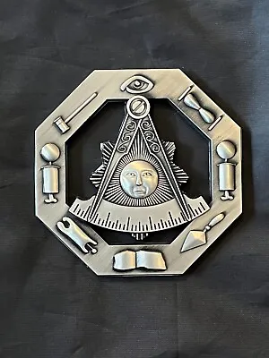 Masonic 3  Car Emblem Past Mason No Square  Working Tools Fraternity NEW! • $12.69