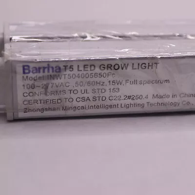 (2-Pk) Barrina T5 LED Grow Lights 100-277VAC 50/60Hz 15W INWT504005650FC • $20.57