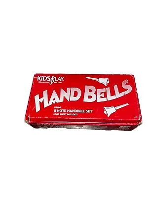 Vintage Kids Play Hand BELLS 8 Note Handbell Set Kids Rhythm Band Instruments • $40