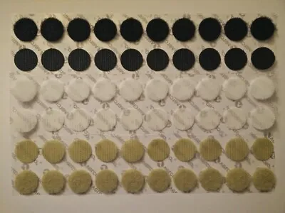 Velcro® Brand Self Adhesive Back Coins Circles 3/4 In .75 In 10 Sets Hook & Loop • $3.99