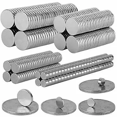 Neodymium Magnets N35 Super Strong Disc Rare Earth Craft Hobby Disk All Sizes • £4.29