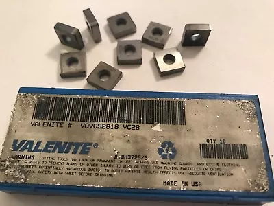 Valenite Carbide Inserts - VOV052818 VC28 - Qty. 9 NEW!! • $53.99