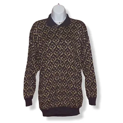 Vintage Pierre Cardin Button Henley Sweater - Medium - • $55