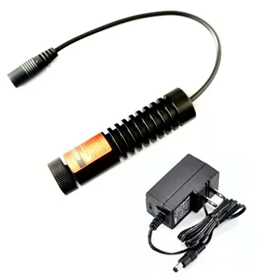 Adjusted 200mW 658nm Red Laser Dot Module DC5V W/ φ22x90mm + Adapter • £59.52