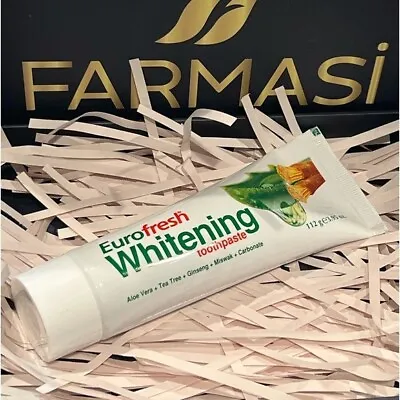 Farmasi Eurofresh Whitening Toothpaste With Aloe Vera And Miswak 112g/3.9oz New • $12.99