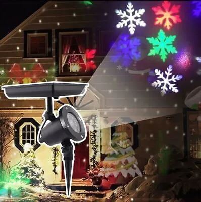 $45.79 • Buy Christmas Solar LED Snowflake Light Waterproof Outdoor Projector Atmosphere Lamp
