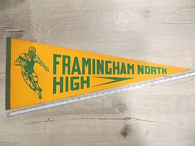 Framingham North Massachusetts High School Mass MA Felt Pennant Flag Football • $14.99
