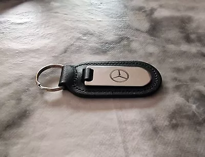 BRAND NEW & GENUINE Mercedes-Benz Leather & Chrome Keyring • $13.70