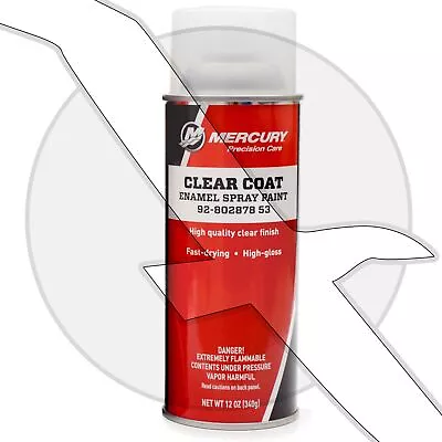 Mercury Marine Mercruiser Enamel Clear Coat Spray Paint Can 92-80287853 • $22.49