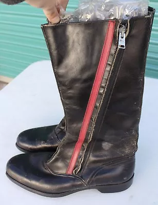 Original Barry Briggs Racing Motorcycle Speedway Racer Boots Black & Red England • $115