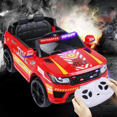 $229.99 • Buy 12V Electric Kids Ride On Police Car SUV Toys RC Car W/ Remote & Music Red